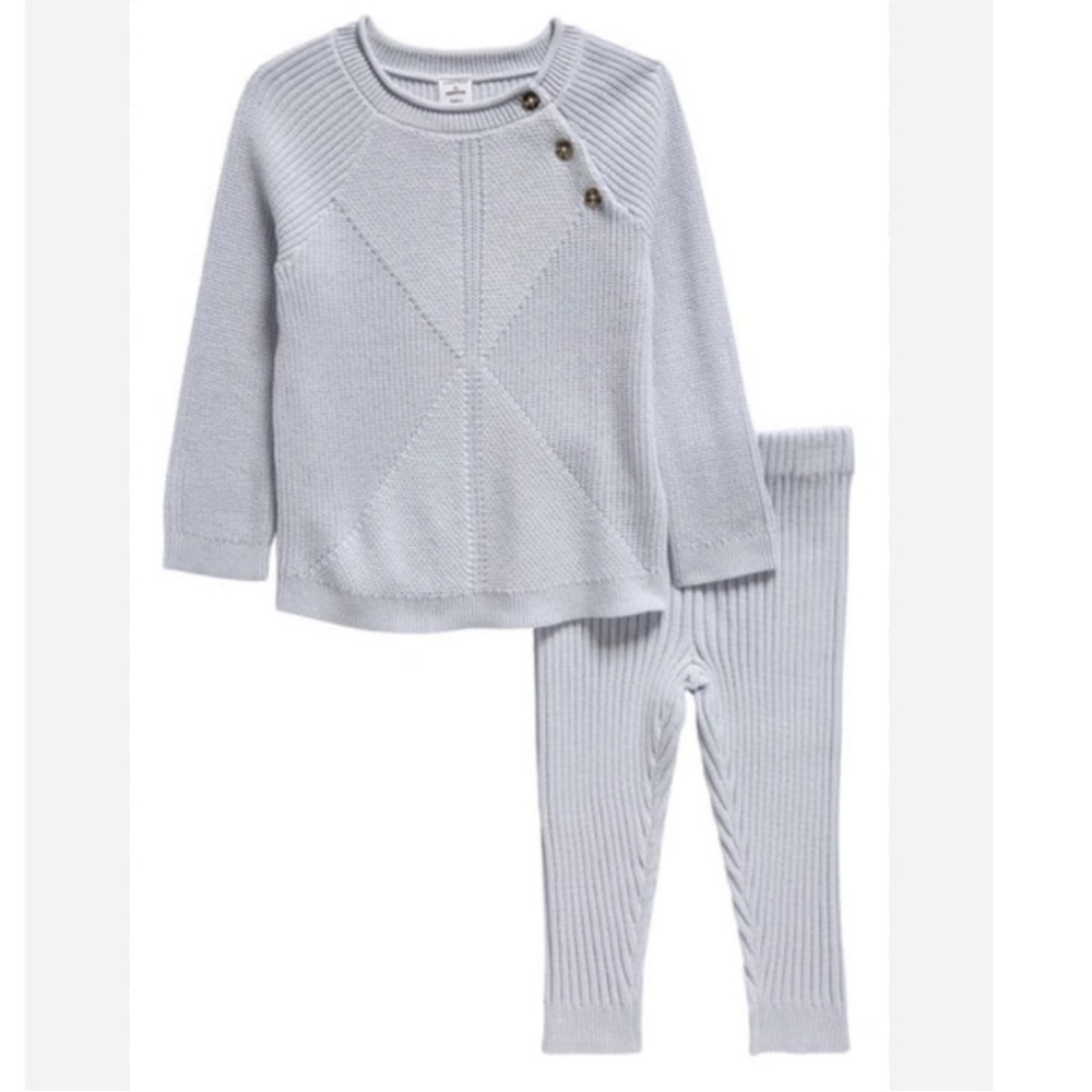 Nordstrom - Size 0-3M Light Blue Sweater Set